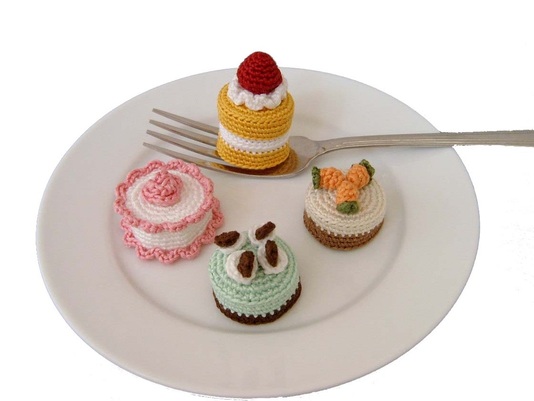 Crochet Amigurumi Pattern Derp Cake Dessert Birthday G -